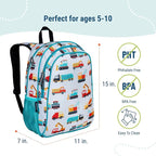 Wildkin 15-inch Kids Backpack – Durable, Padded, Adjustable for School & Travel - Modern Construction