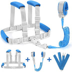 Accmor 3 in1 Toddler Harness Leash, Soft Kid Harness with Anti Lost Wrist Link, Baby Leash, Leash for Toddlers, Child Walking Harness Kids Leash Wristband Rope Belt with Lock for Baby Boys