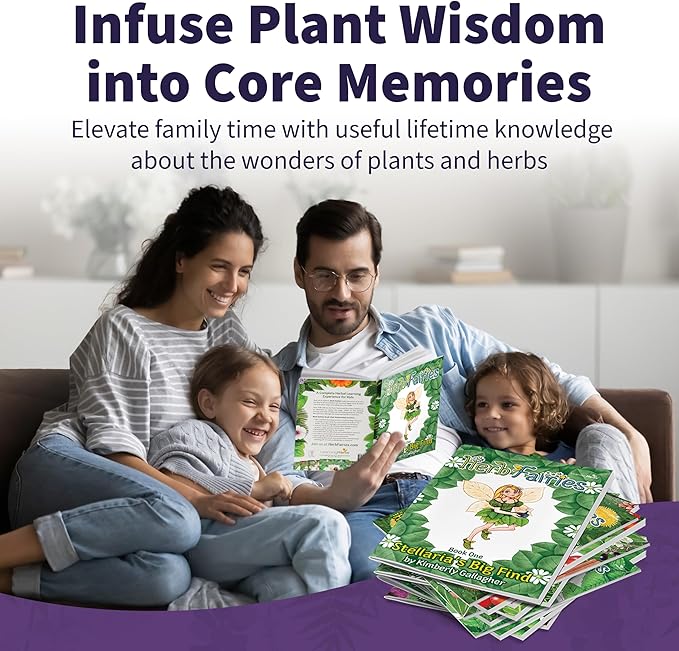 Herb Fairies: 13 Plant Books Set & Digital Learning System - Explore Plants & Healing Herbs Through Engaging & Educational Stories - Includes Audiobooks, Printables, Recipes, Crafts, Puzzles & Games
