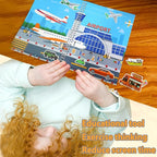 Jelly Sticker Books for Toddlers 2-4 Years, Reusable Sticker Book for Kids 1-3, Toddler Travel Essentials Vehicles Stickers for Kids Toddler Plane Activities (Vehicles)