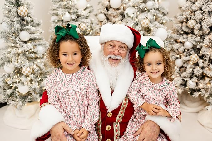 Wee Ones Girls' Plain Wrap Classic Grosgrain Hair Bows on a WeeStay No-Slip Hair Clip, Handmade, King, Forest Green