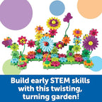Learning Resources Gears! Gears! Gears! Build & Bloom Building Set - 116 Pieces, Ages 4+, STEM Activities, Fine Motor Skills, Toddler Explorer Kit, Science and Construction