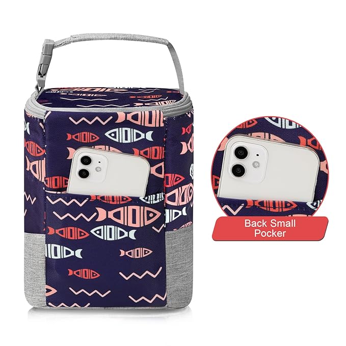 Accmor Breastmilk Cooler Bag, Baby Bottle Cooler Bags, Insulated Bottle Cooler Tote Bags On The Go, Fits 4 Large 8oz Bottles, for Nursing Mom Daycare Travel