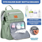 PILLANI Baby Diaper Bag Backpack - Large Bag for Boys & Girls, Waterproof Diaper Backpack - Travel Diaper Bags w/Changing Pad, Baby Registry Search & Shower Gifts - Essentials Must Haves Newborn Stuff