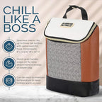 Itzy Ritzy Insulated Bottle Bag – Keeps Bottles Warm or Cool - Holds 3 Bottles & Features Interior Pocket For Ice Pack (Not Included), Coffee and Cream