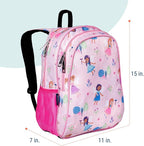 Wildkin 15-inch Kids Backpack – Durable, Padded, Adjustable for School & Travel - Fairy Garden
