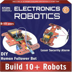 Butterfly EduFields 10-in-1 STEM Robotics Kit for Kids Ages 8-14 | Electronics & Engineering Science Kit with Circuit Board Projects | Educational Robot Building Kit