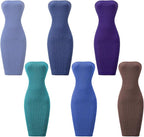 Bencailor 6 Pcs Doll Clothes and Accessories for 11.8 Inch Including Summer Tops Swimwear Robe T-Shirt Dress Winter Coat Jacket Outfit Girl Birthday Gift(Bright Color,11.8 Inch Doll)