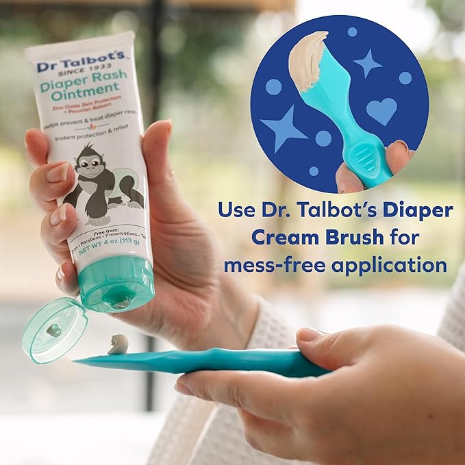 Dr. Talbot's Baby Diaper Rash Ointment - 1 oz - Zinc Oxide Skin Protectant with Peruvian Balsam - Treats and Prevents Rash