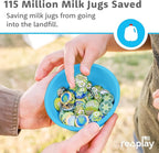 Re-Play 12 Oz. Toddler Bowls for Snack and Everyday Dining - Dishwasher and Microwave Safe - Made in USA - Set of 3-5.75" x 5.75" x 2" - Beach Baby