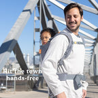 Beco Toddler Carrier - Breathable 3D Mesh Front-Carry & Backpack Style Carrier with Tall Supportive Back and Ergonomic Extra-Wide Seat for Children from 18months (20-60 lbs) - Cool Dark Grey