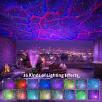 ENOKIK Star Projector, Galaxy Projector Built-in Bluetooth Speaker and 8 White Noise, Night Light for Kids Adults, Aurora Nebula Lamp for Home Decor/Relaxation/Party/Music/Gift (Black)