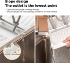 YOTIME Baby Bottle Drying Rack with Drainer, Foldable & Space Saving Drying Rack for Baby Bottles, Nipple and Accessories, White