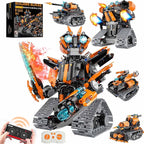 STEM Building Toys for Kids 6-14, 5in1 STEM Robot Building Kit for Kid, Remote & APP Controlled Tank Bulldozer Robot Building Blocks Set Birthday Xmas Gifts Ideas for Boys Girls (689PCS)