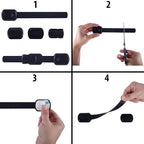 Child Safety Cabinet Locks (10 Pack) – Adjustable Baby Proofing Strap Latches with Strong 3M Adhesive – No Drill Childproof Locks for Drawers, Cabinets, Fridge, Door, Closet, Black