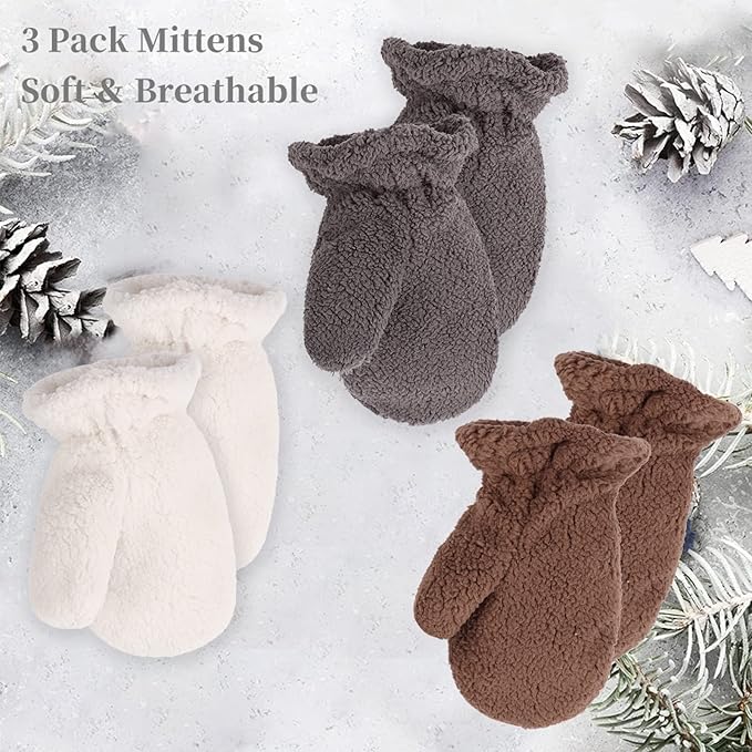 Zsedrut Baby Boys Winter Glove Warm Toddler Infant Girls Mittens Fleece Lined Gloves 1-7 Years