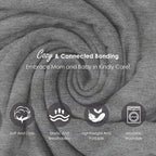 Baby Wrap Carrier, Lightweight Baby Wearing Wraps for Newborn and Infant, Soft Swaddle Holder Carrier, Cozy Baby Sling 7-35 lbs Grey