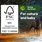 Yugi Green Baby Wipes for Babies Unscented, Compostable, Biodegradable, Plant-Based, Fragrance-Free, for Sensitive Skin, 12 Packs,72 Count,864 wipes