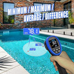 BTMETER BT-1800C Pyrometer -58°F ~3272°F (-50~1800℃) IR Temp Gun, D:S 50:1 High Temperature Infrared Thermometer for Industrial HVAC Forge Furnace Metal Smelting (NOT for Human Temp)