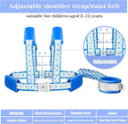 Toddler Leash for Walking, Toddler Safety Harnesses Leashes, Safety Harness with Lock for Kids, Anti Lost Wrist Link for Toddlers ，Upgrade with Reflective Tape Liner（6.5ft）for Kids