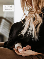 We are Amma | The Cocoon™ - Newborn Essentials Must Haves: Nursing Cover for Breast Feeding Essentials | Nursing Sweater Used as Breastfeeding Cover (Black, One Size)