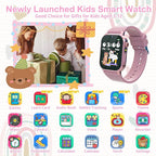 Kids Smart Watch for Girls Age 5-12, 32 Games HD Touch Screen Girls Watch with Camera Video Music Player Pedometer Flashlight 12/24 hr Gifts for 6 7 8 9 10 Year Old Girl Birthday Gift