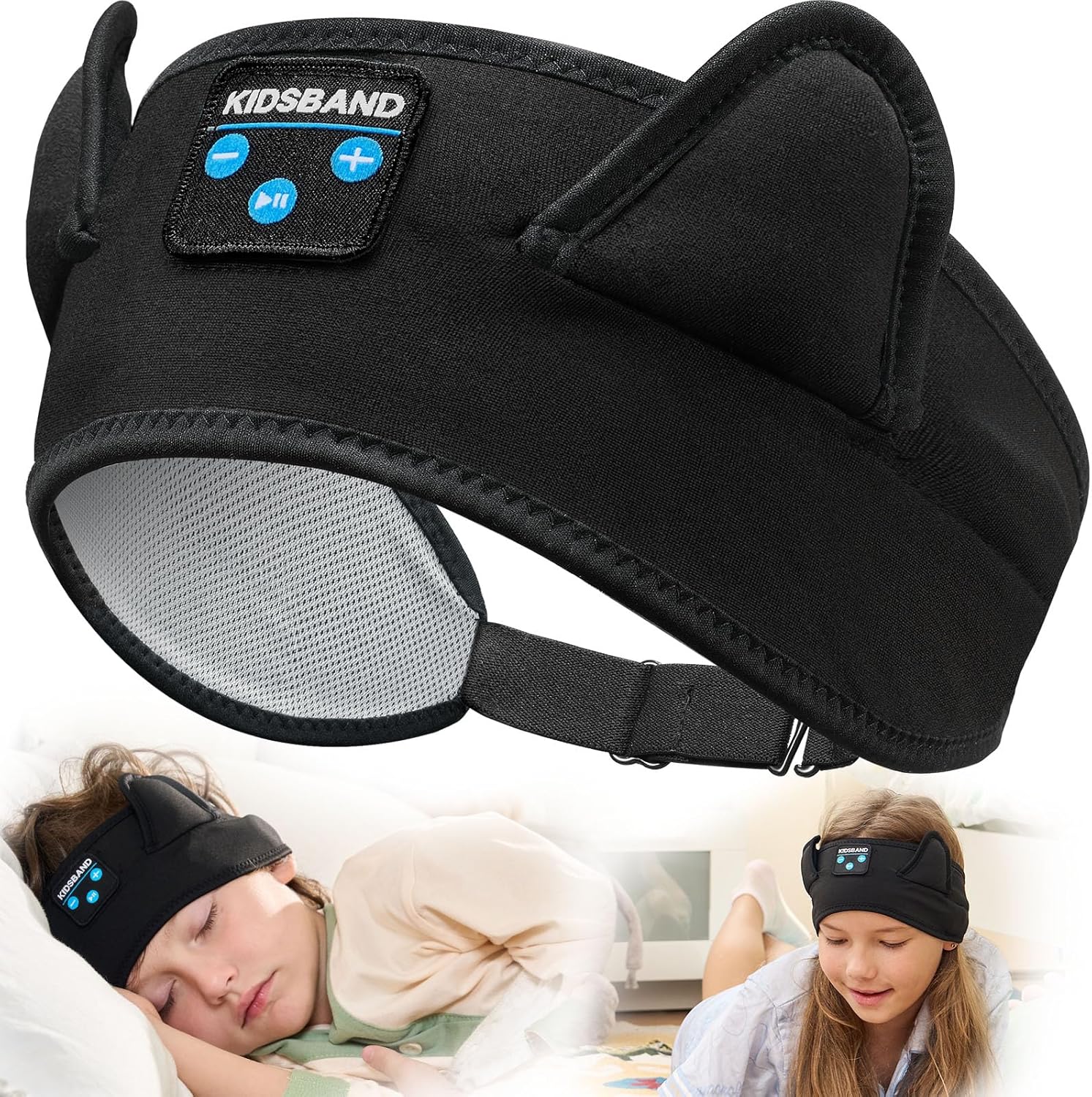 Kids Headphones Headband - Foldable with Adjustable Headband, 3.5 MM Jack for Online Learning, Plane, Travel, Tablet, iPad, Computer
