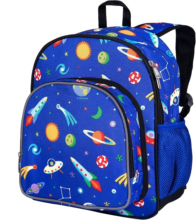 Wildkin 12-inch Kids Backpack – Padded, Adjustable, Ideal for Daycare & Travel - Out of this World