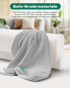 Bed Rail Bumpers Protector, Hospital Bed Rails Padding, Loft Beds and Bunk Beds Bumpers Protector, Premium Soft Memory Foam - Anti-Bump | Fall Prevention, Size 35.4 x 5.5 x 11.8 Inches, Gray