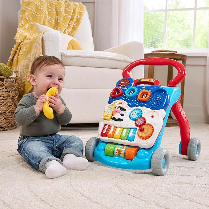 VTech Sit-to-Stand Learning Walker (Frustration Free Packaging), Blue