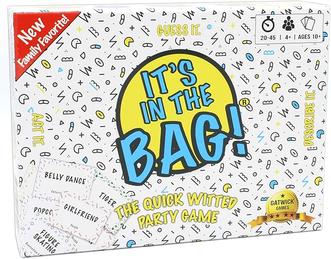 It’s in The Bag - Ultimate Family Game for Game Night, 3 Rounds of Wild Easy Fun! Best Board and Party Games for Adults, Groups, and Kids