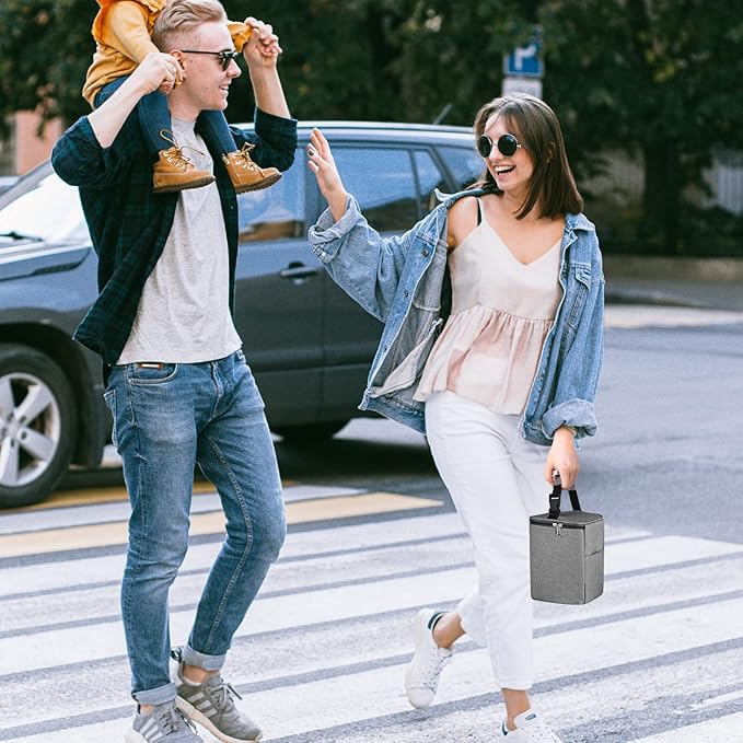 Accmor Breastmilk Cooler Bag, Baby Bottle Cooler Bags, Insulated Tote Bags On The Go, Fits 4 Large 8oz Bottles, for Nursing Mom Daycare Travel