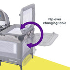 Baby Trend Lullaby Nursery Suite EZ-Fold Playard with Portable Rocking Lounger, Madrid Plaid