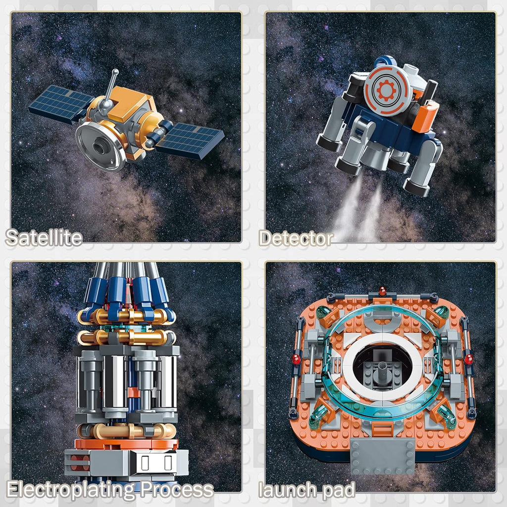 JMBricklayer Space Rocket Building Sets for Boys 8-14 Adults 70110, Spaceship Exploration Space Toys, Space Shuttle Rocket Ship Collectible Display Model Set, Gifts for Adults Boys Girls Age 8+