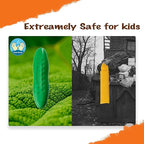 YPLUS Peanut Crayons Set for Kids, Art Case with 12 Colors Crayons and Wall Sticker Paper Rolls, Non-Toxic Toddler Coloring Supplies Stocking Stuffers for Kids Toddler