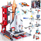 Space Exploration Shuttle Toys Gifts for 6 7 8 9 10 11 12 Year Old Kids, Girls, Boys, 12-in-1 STEM Projects Rocket Building Toy Kit with 3 Astronauts, Airplane Rocket Set Xmas Ideas, 885 Pcs