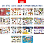 Interactive Sound Book for Kids Children,English Words Talking Book Activity for Toddler Age 3-5,Educational Learning Travel Toys for Boys Girls Birthday Gift 3 4 5 6 Year Old,Sensory Autism Toy