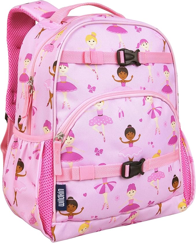 Wildkin ECO rPET 15-inch Kids Backpack – Sustainable, Padded, Adjustable – Ballerina