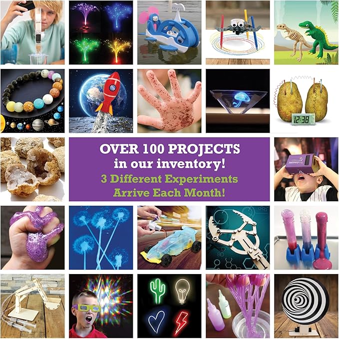 Stem Learning 9 Monthly Subscription Box Kits w/ 27 Projects - Summertime Remote School Building Toys - Science, Technology, Engineering, Mathematics - Activities for Kids Boys & Girls Ages 7-12