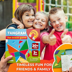 QUOKKA Magnet Game for Kids 3-5 - Tangram Game Kids Ages 4-8 - Travel I Road Trip I Plane I Car Ride - Magnetic Toddler Travel Puzzles