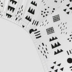 HonestBaby unisex-baby Fitted Crib Sheets Set Standard Mattress, 100% Organic Cotton Baby Boys, Girls, Neutral, 1 Pack - Blue Ticking Stripe, One Size