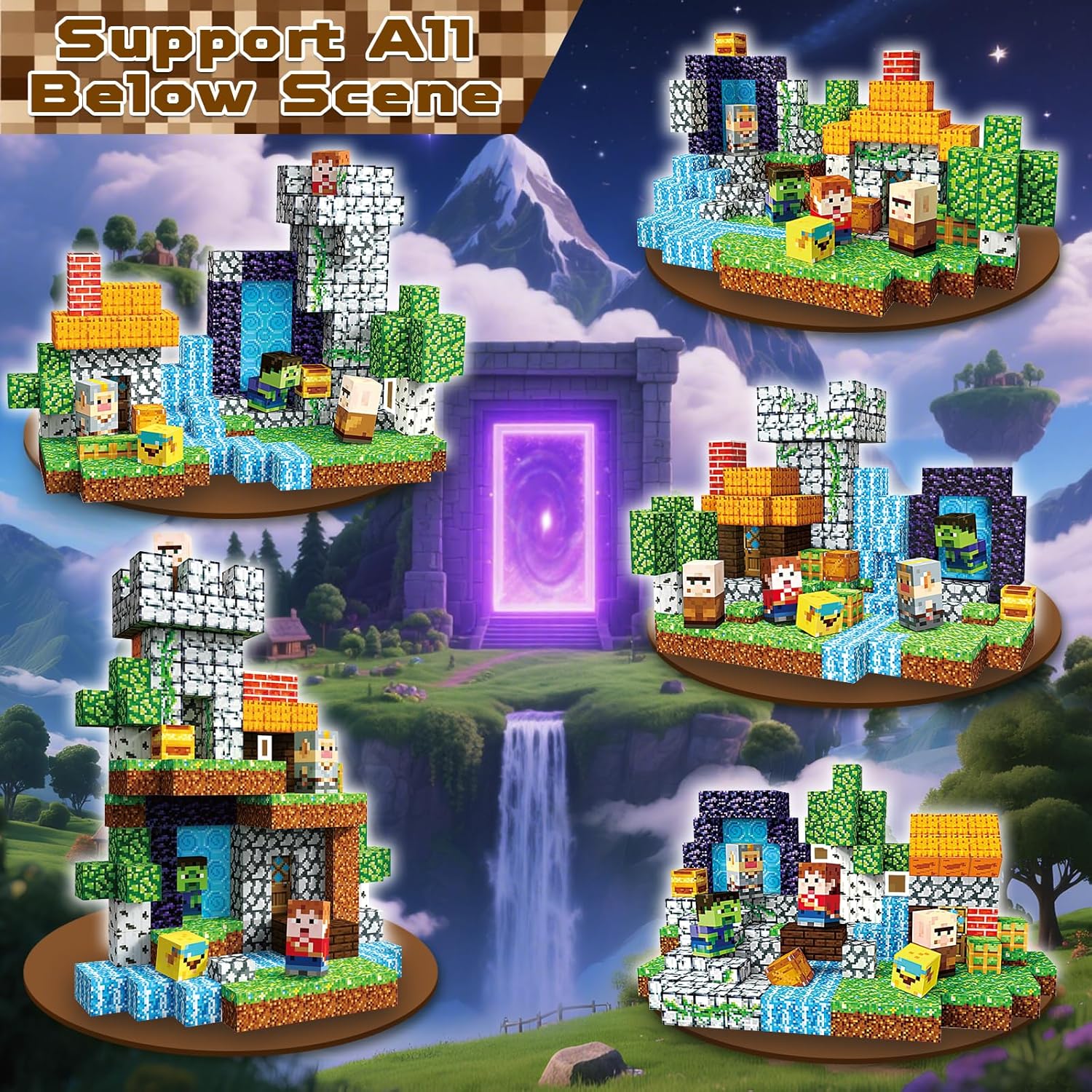 Goody King 200 Pcs Magnetic Blocks Set, STEM Sensory Magnet Toys for Kids Age 3+, Montessori Learning Toy Building Set for Toddlers, Magnetic Cubes Construction Kit Birthday Gift for Boys Girls Kids