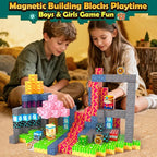 Soyee Magnetic Blocks 100 PCS Building Toys for Ages 4-8 9-12 3-5 Forest & Mine Theme Magnet Building Cubes STEM Sensory Toys for Kids Ages 3 4 5 6 7 8 9 10 11 12 Year Old Boys Girls Birthday Gifts