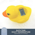 Dreambaby Duck Baby Bath Thermometer – Instant Results, Digital Water & Room Temp Reader – Fun Floating Toy for Newborns