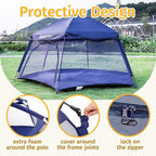 Alvantor Baby Playpen Play Yard 84"x84"x44”Large Pop Up Playpen Foldable Play Tent Indoor & Outdoor Kids Tent Lightweight Safe Space Canopy for Infants Toddlers Pets, Navy