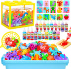 Magic Water Elf Toy Kit, Aqua Fairy Water Gel Kit for Kids with 20 Magic Gel &16 Shape Molds-DIY Elf Kits Make Your Own Water Pets Arts and Crafts for Kids 4-6 7 8 9 10 Year Old Boy Girl Gifts
