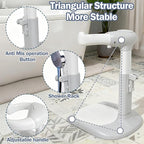 Baby Shower Stand Adjustable Toddler Shower Standing Support with Anti-Slip Base Infants Bath Support for 8-36 Months Portable Bath Helper (Grey)