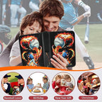 9 Pocket Baseball Card Binder Holder Fits 900 Cards with 50 Removable Sleeves, Trading Card Collection Binder Album Book Case Storage for Boys Girls Toys Gift (Flame 9 Pocket)