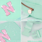 Fanny Pack Belt Bag Crossbody Bags with Initials Letter Patch Trendy Stuff for Teens Cute Stuff Birthday Gifts for Teenager Girls | Light Green,Initial N