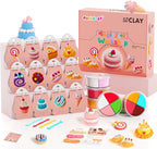 Air Dry Clay Kit - Cake Themed, Modeling Clay for Kids, DIY Model Magic Clay with Sculpting Tools and Tutorials, 12 Boxes Molding Clay, Ultra Light, Soft & Non-Toxic, Arts and Crafts Gift for Kids
